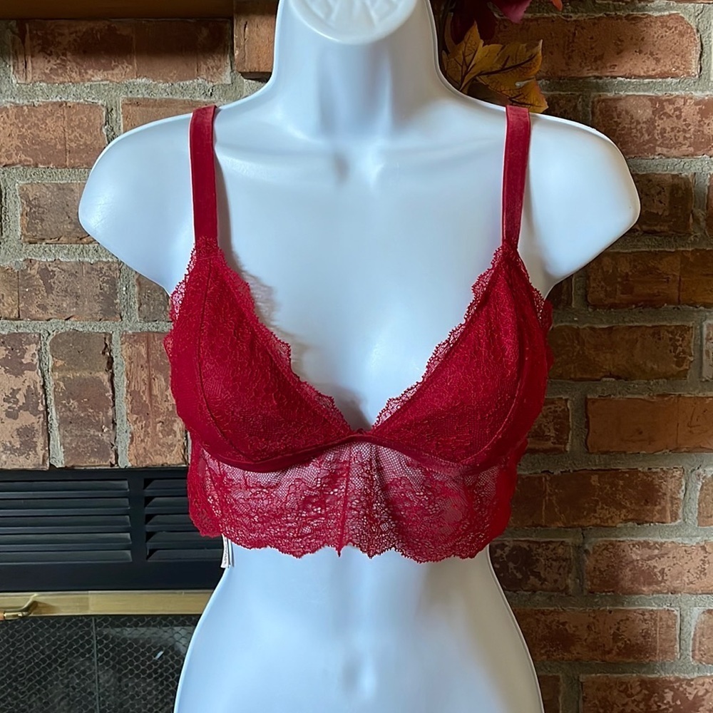 Victoria's Secret Red Lace Bralette